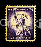 Statue of Liberty on USA Stamp