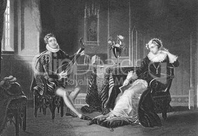 Mary Stuart and Chatelar romance scene