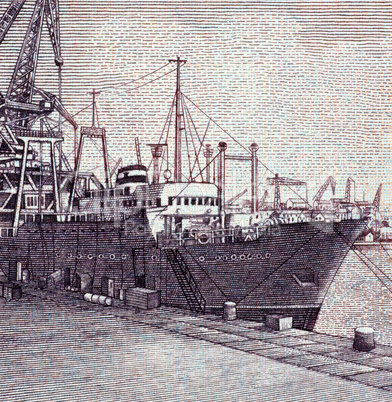 Ship in harbor