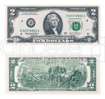 Two dollars bill