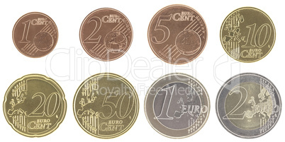 Uncirculated euro coins set with new map