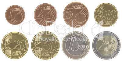 Uncirculated euro coins set with new map