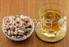 Whisky with peanuts