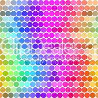 spectrum of colored dots