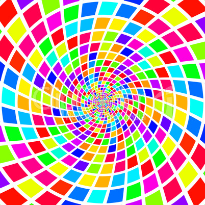 radial tiles swirl pattern