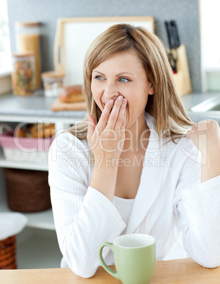Charming woman with a cup