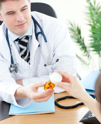 Male doctor at work