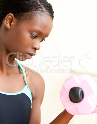 Woman doing fitness