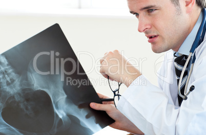 Attractive doctor at work