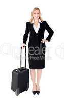 Businesswoman with bag