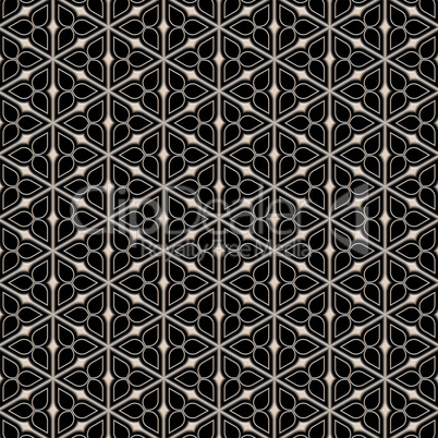 metal victorian flower pattern