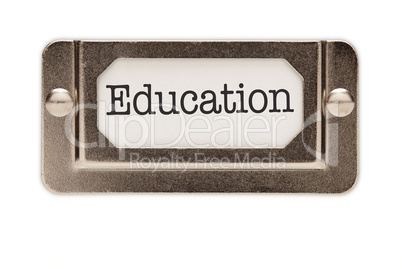 Education File Drawer Label