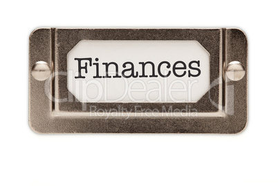 Finances File Drawer Label