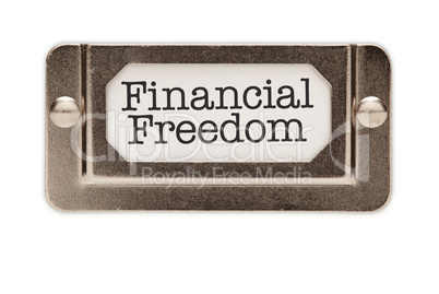 Financial Freedom File Drawer Label
