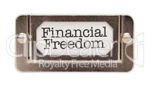 Financial Freedom File Drawer Label