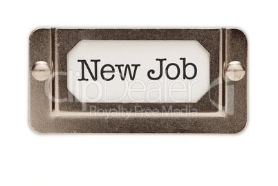 New Job File Drawer Label