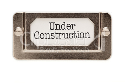 Under Construction File Drawer Label