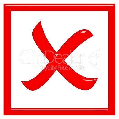 3d rejected sign