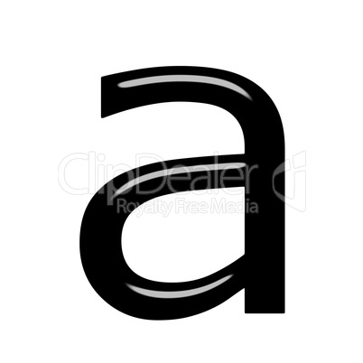 3d letter a