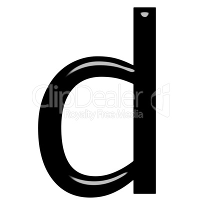 3d letter d