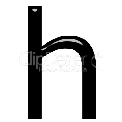 3d letter h