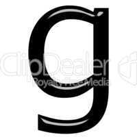 3d letter g