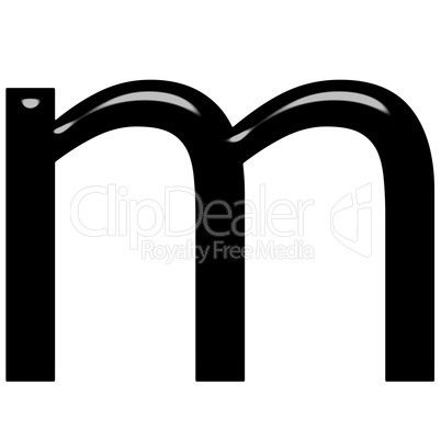 3d letter m