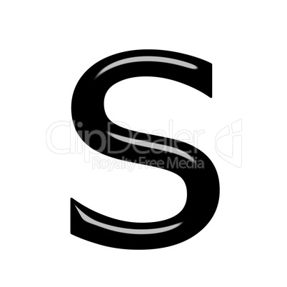 3d letter s 3d letter s