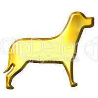 3D Golden Dog