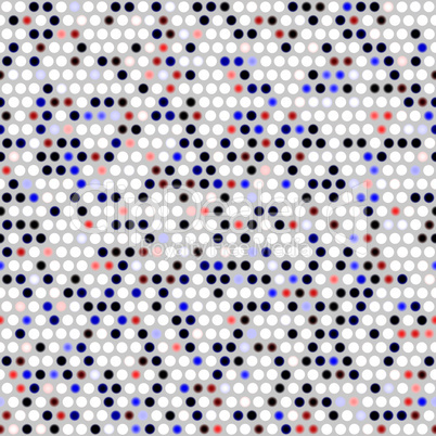 white and color dots