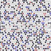 white and color dots