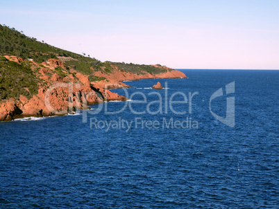 Esterel massif by sunset