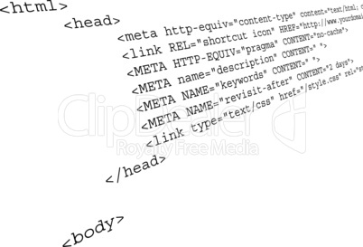 html header