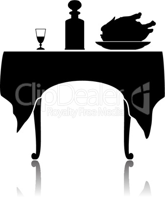 Restaurant little table