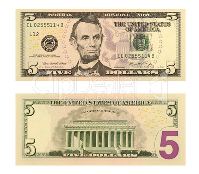 5 Dollar Bill