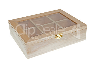 Small Wooden tea box closed