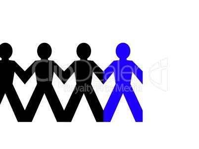 Group Man Blue