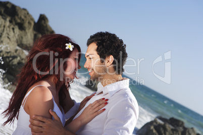 Romantic Couple at the beach