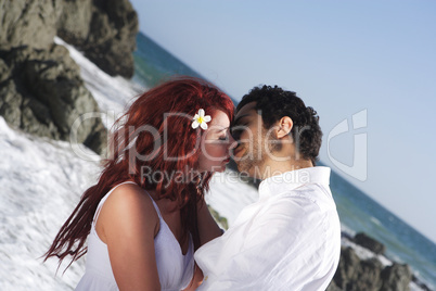 Romantic Couple at the beach