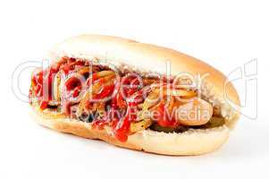 Hot Dog mit Ketchup