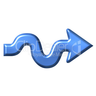 3D Wavy Arrow