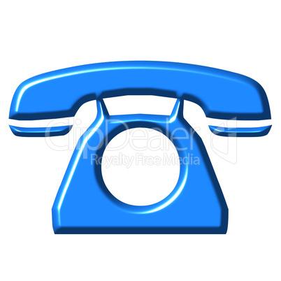 3D Azure Telephone