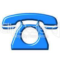 3D Azure Telephone