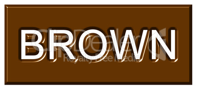 3d Brown Badge