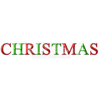 3D Christmas Logo