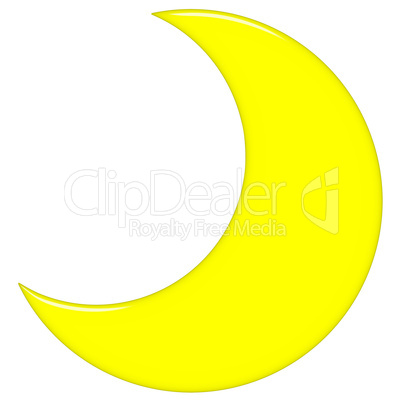 3D Crescent Moon