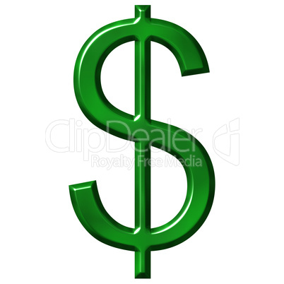 3D Dollar Symbol