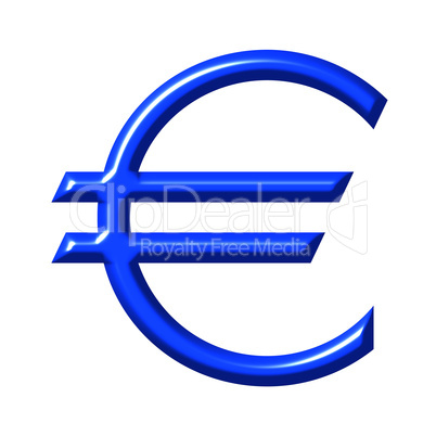 3D Euro Currency Symbol