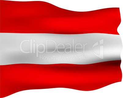 3D Flag of Austria