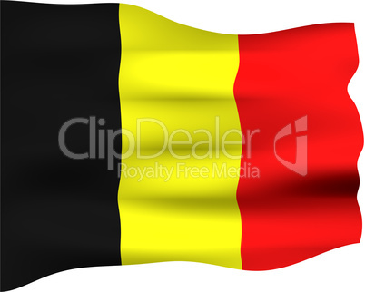 3D Flag of Belgium